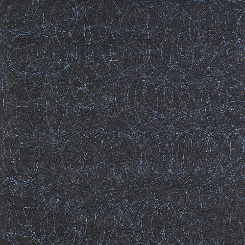 Susanne Lyner, 2011_35, SchwarzZeichen, 70 x 70, Acryl geworfen auf Baumwolle