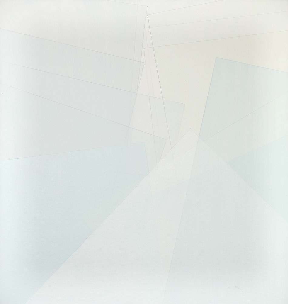 Susanne Lyner, 2017-22_Utvaer, 100 x 95 cm, Acryl auf Baumwolle
