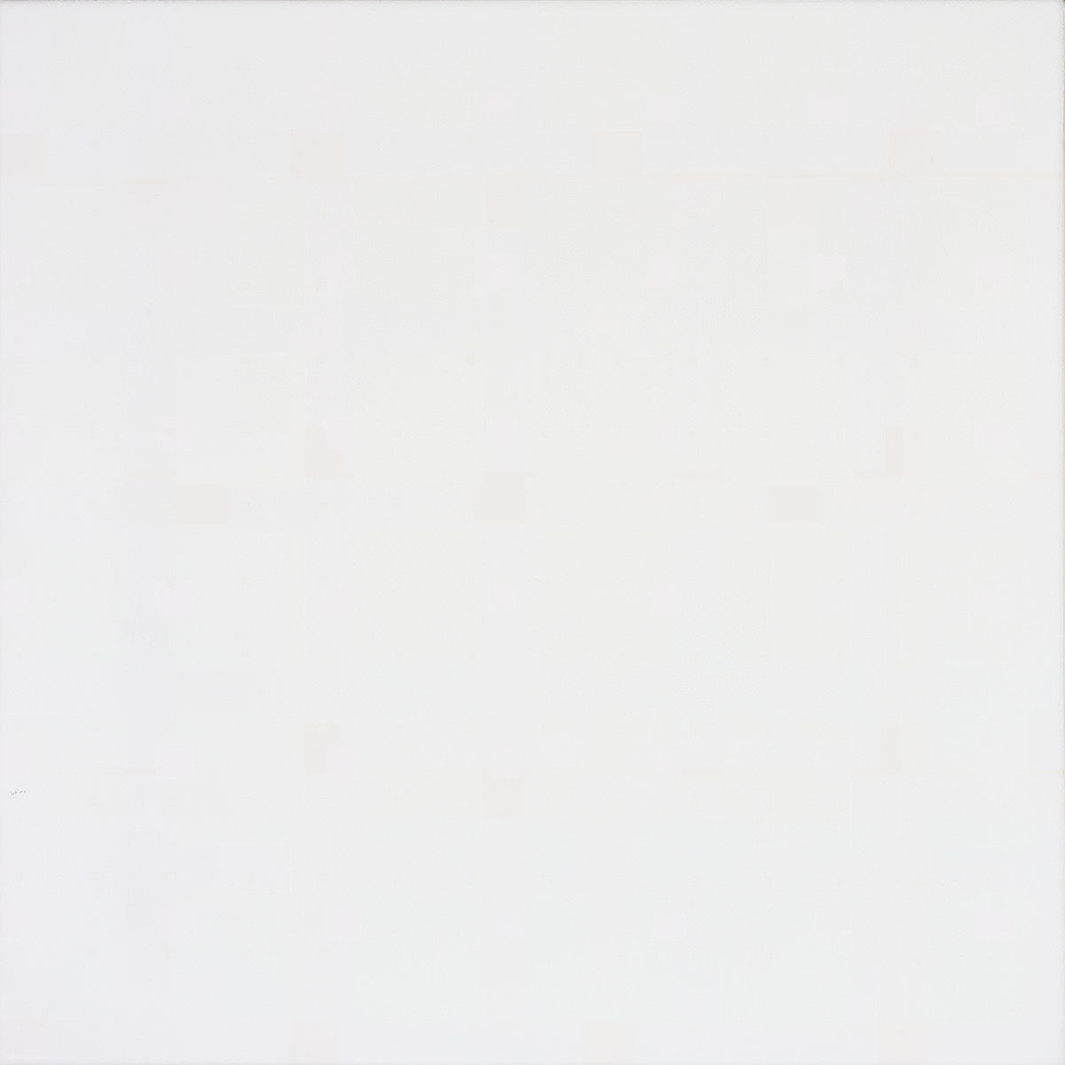 Susanne Lyner, 2019_40v70_winterbluesch, Acryl auf Baumwolle, 40 x 40 cm
