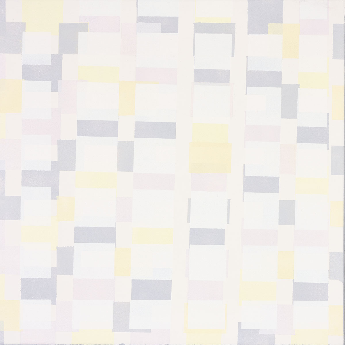 Susanne Lyner, 2019_56v70_winterbluesch, Acryl auf Baumwolle, 40 x 40 cm