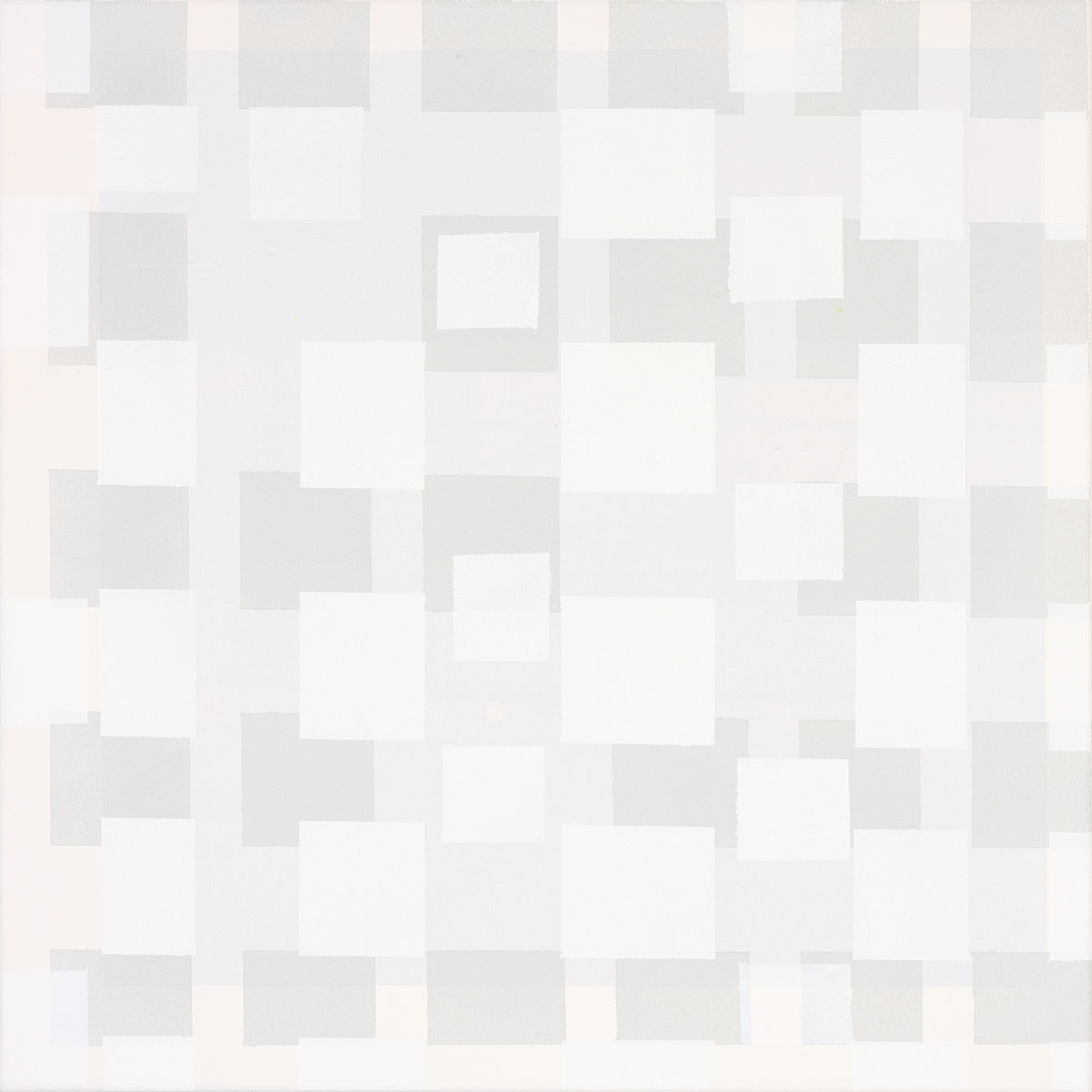 Susanne Lyner, 2019_62v70_winterbluesch, Acryl auf Baumwolle, 40 x 40 cm