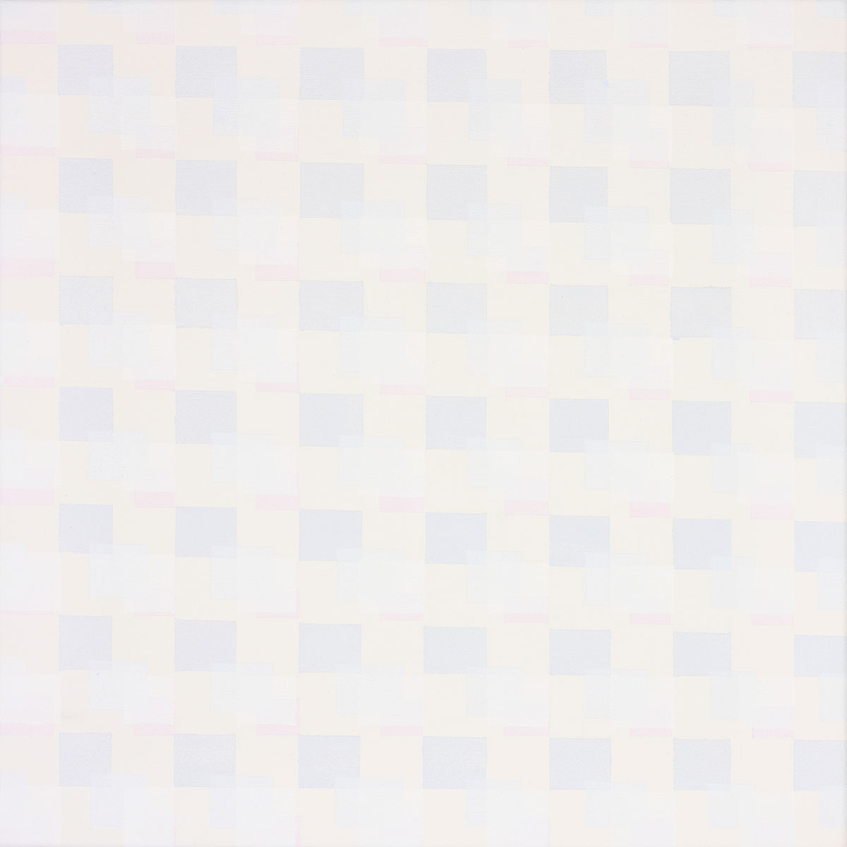 Susanne Lyner, 2019_70v70_winterbluesch, Acryl auf Baumwolle, 40 x 40 cm