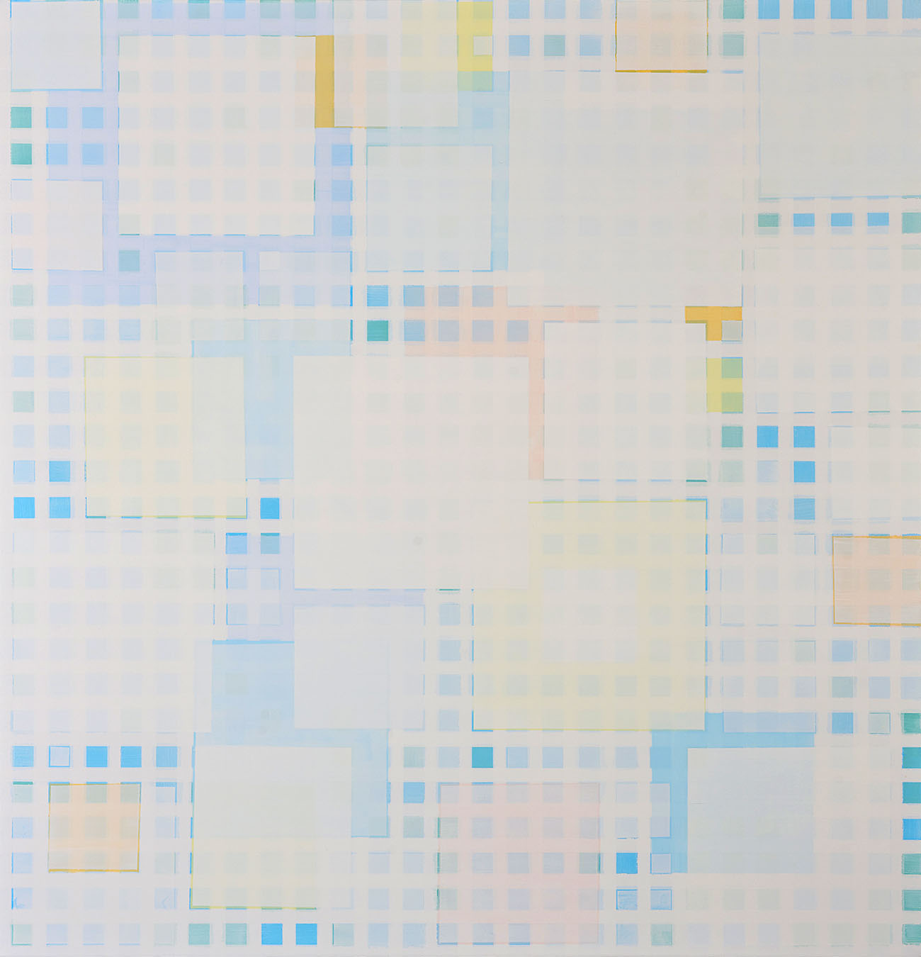 Susanne Lyner, 2020-01_jecroisquecasuffit, Acryl auf Baumwolle, 135 x 130 cm