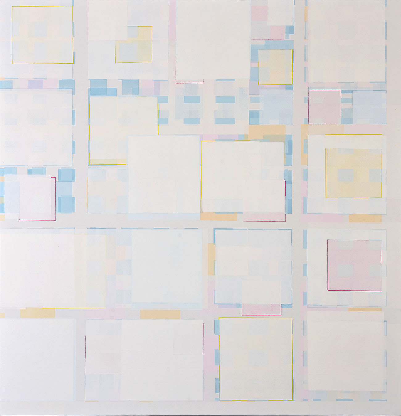 Susanne Lyner, 2020-05_voila, Acryl auf Baumwolle, 135 x 130 cm