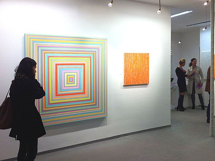 Galerie wesner, Ausstellungsansicht mit Werken von Susanne Lyner