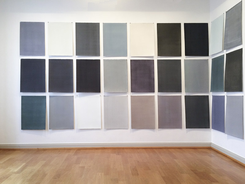 Susanne Lyner, Farbtafeln Cuxhafen, Einzelausstellung in der Reihe Intermezzo im Kunstmuseum Ahlen